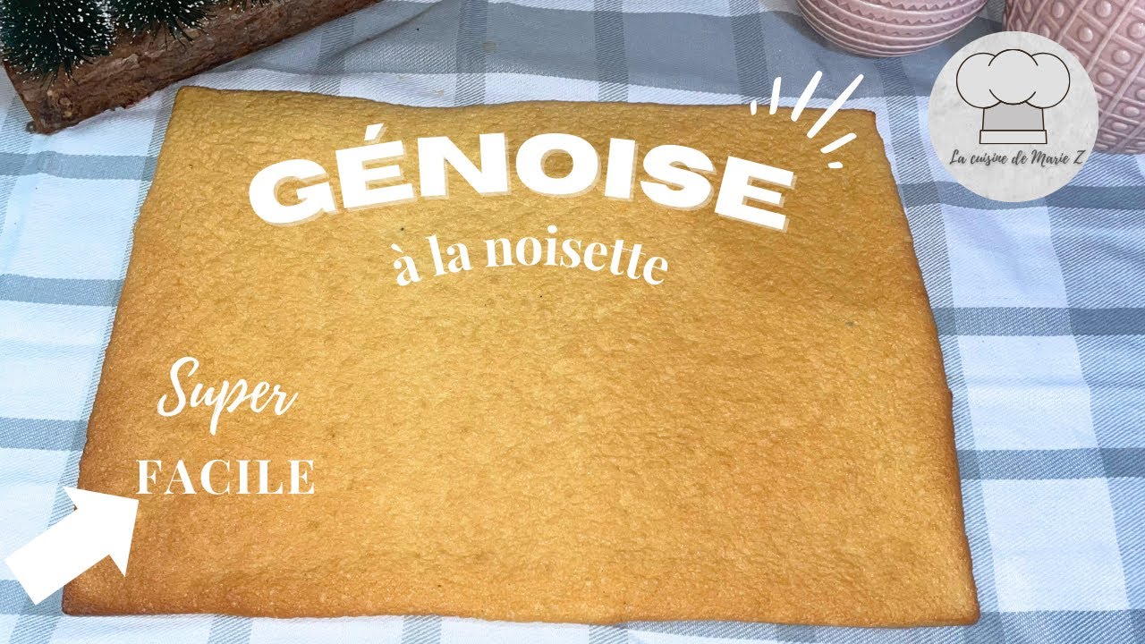 Génoise à la noisette pour vos bûches de noël et gâteaux roulés !  🎄