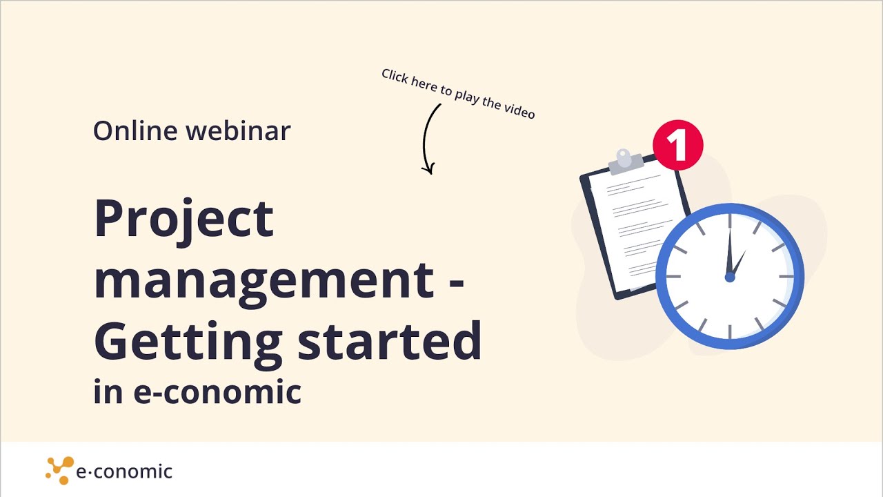 English webinar: Project management - Getting started