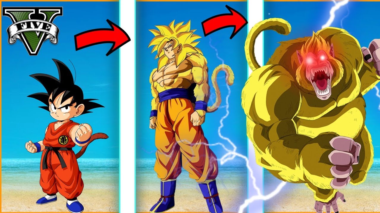 GTA5 : UPGRADING GOKU TO GOD GOLDEN APE GOKU WITH SHINCHAN IN GTA V ( GTA 5 mods ) | IamBolt Gaming