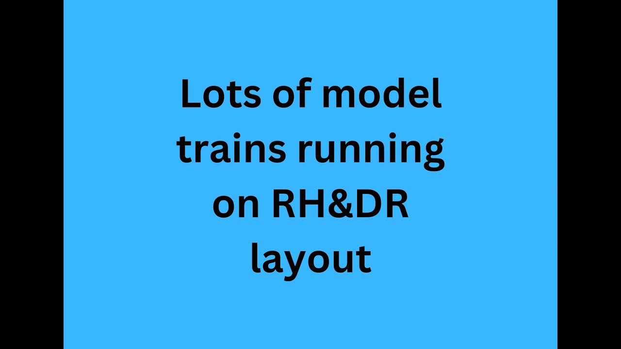 Trains running on of one of the largest model railway layouts in the UK at RH&DR by Mangley Town