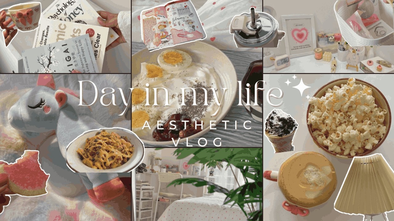 Day in my life | Aesthetic vlog | Cozy, Morning Routine, Unboxing, Chill, Coffee