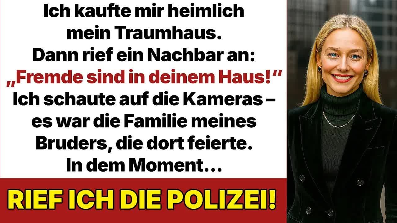 Ein Nachbar warnte mich： „Fremde sind in deinem Haus!“ Ich hatte es heimlich gekauft