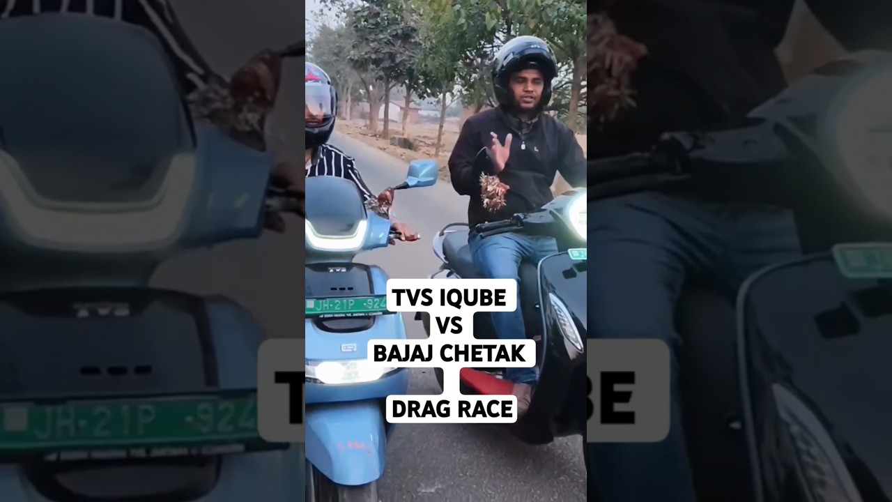 TVS iQube vs Bajaj Chetak Drag Race 🔥 Winner Shocked Me!