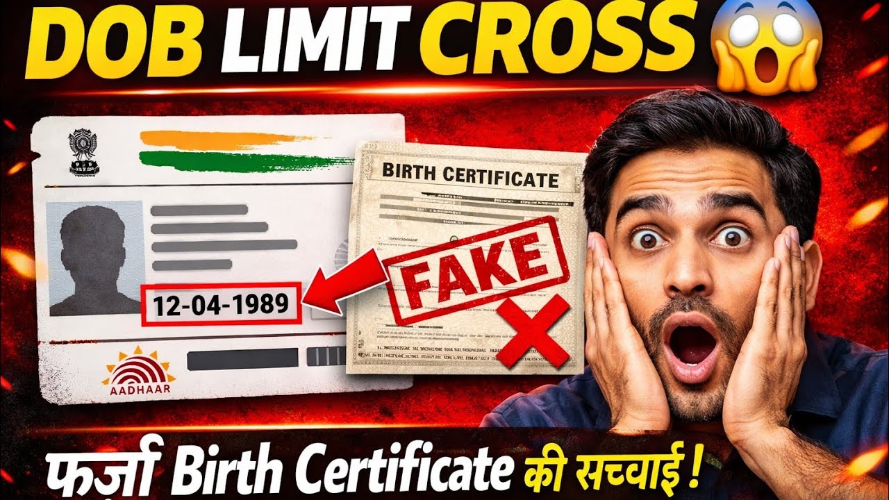 DOB Limit Cross 😱 | फर्जी Birth Certificate से Aadhaar Update | अब कैसे ठीक होगा 2026