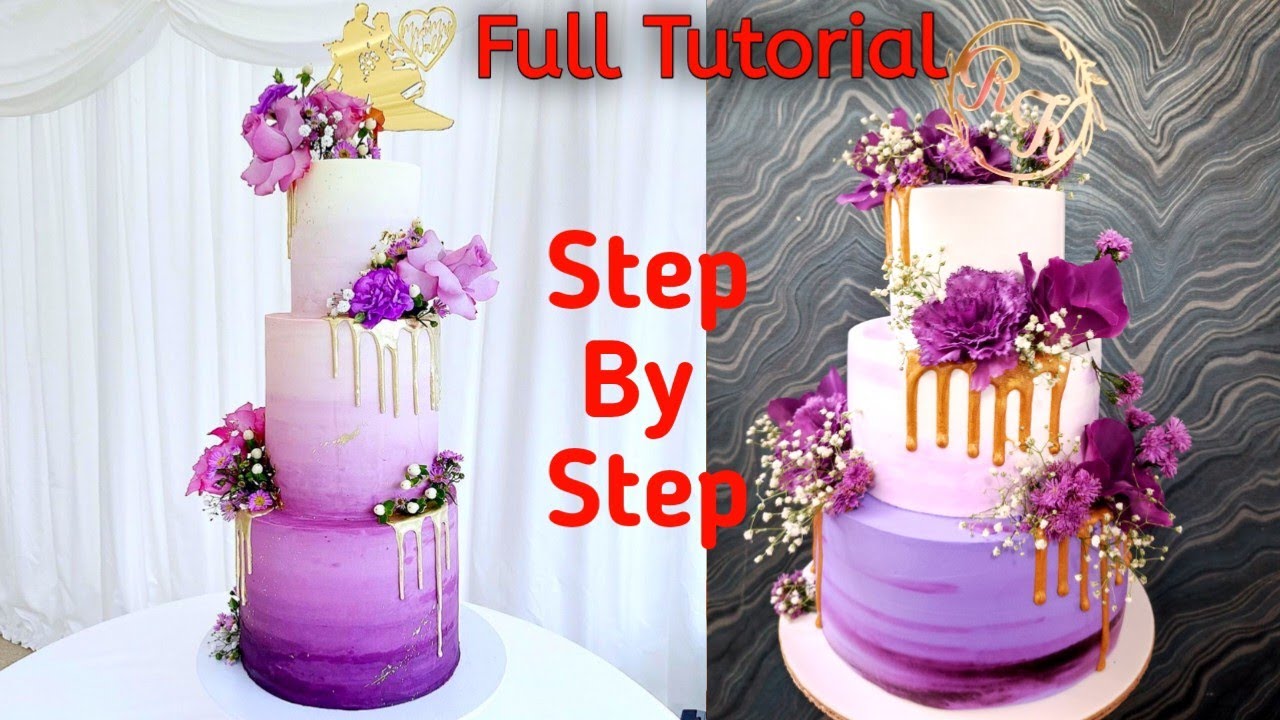 Beautiful Purple Wedding Cake Ideas | Wedding Cake | Unique And Best Wedding Cake Decorating Ideas