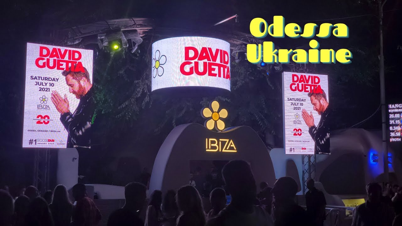 David Guetta, Odessa Ukraine, Ibiza Beach Club, July 10 2021