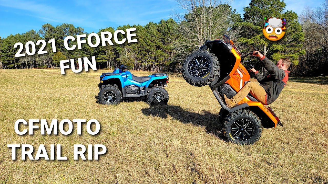 2021 CFMOTO CFORCE 500 & 2021 CFORCE 800 Fun Trail Ride Footage