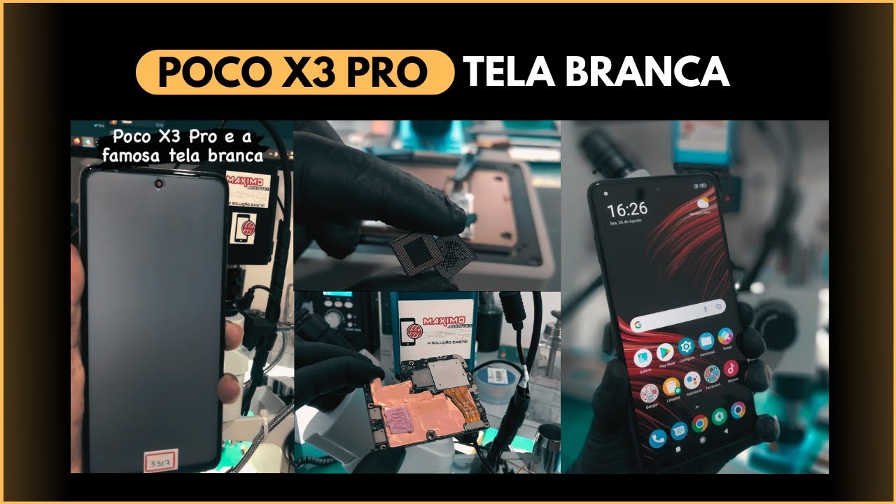Poco X3 Pro tela branca / Não reinicia