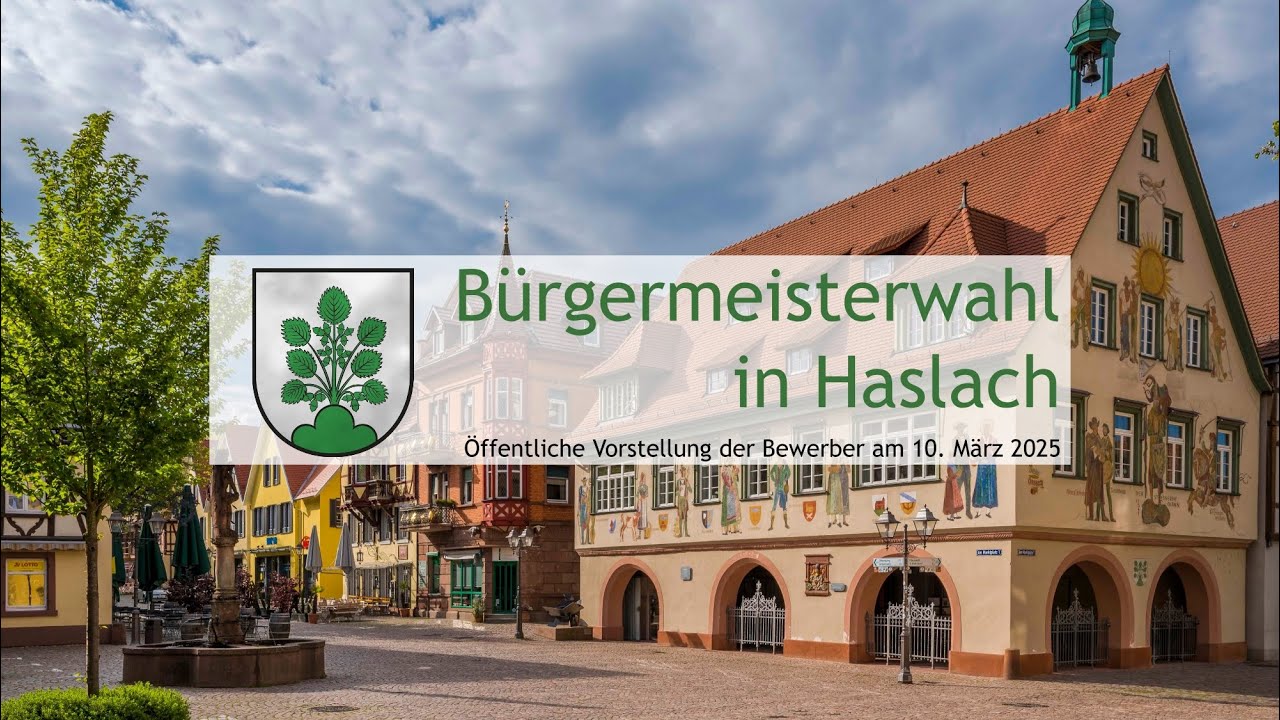 Öffentliche Vorstellung der Bewerber zur Bürgermeisterwahl in Haslach
