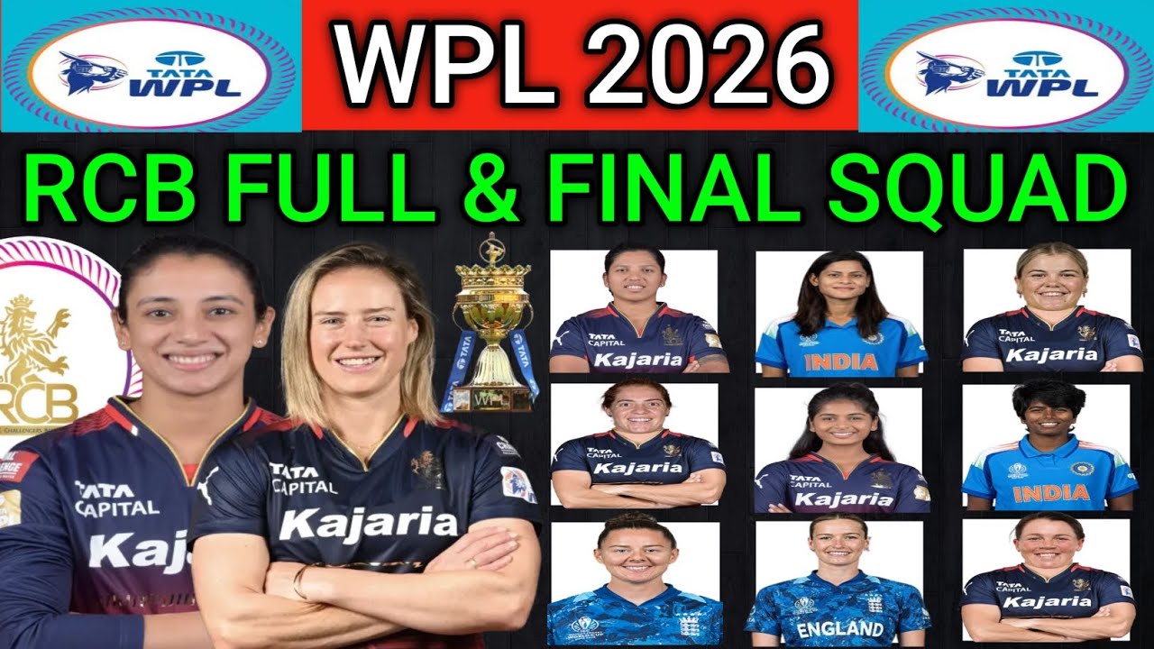 WPL 2026 | RCB Womens Final Squad | Royal Challengers Bengaluru Womens Squad WPL 2026 | WPL 2026 