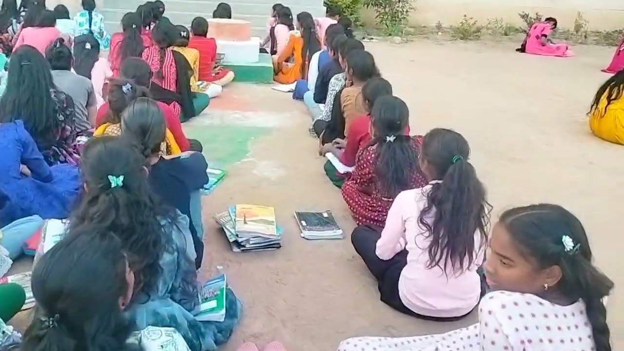 My motivational class about mobail adiction in kgbv school  bhupalaplli