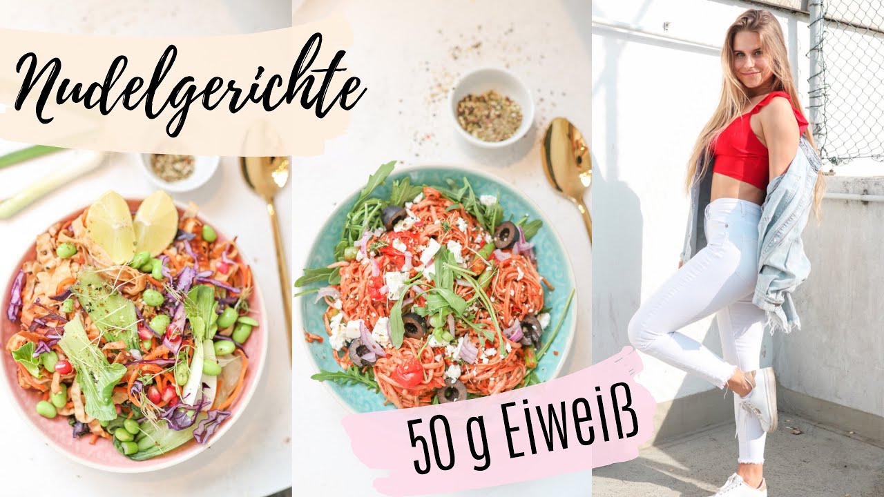 4 gesunde Nudelgerichte mit VIEL Eiweiß I Vegan I Vegetarisch