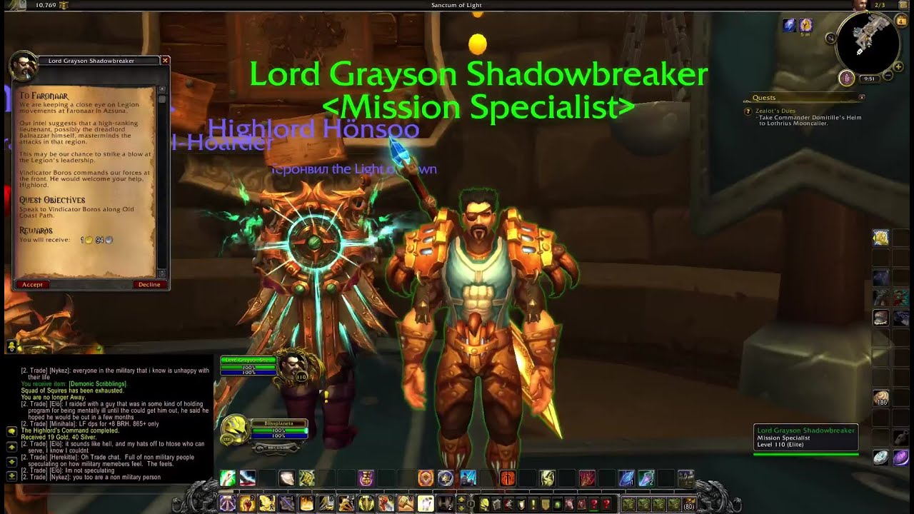 To Faronaar | Turalyon Questline | World of Warcraft: Legion