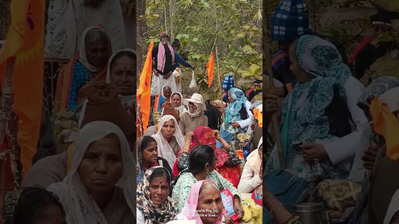 लक्कड़ वन में दादाजी विश्राम परिक्रमा वासियों के साथ 