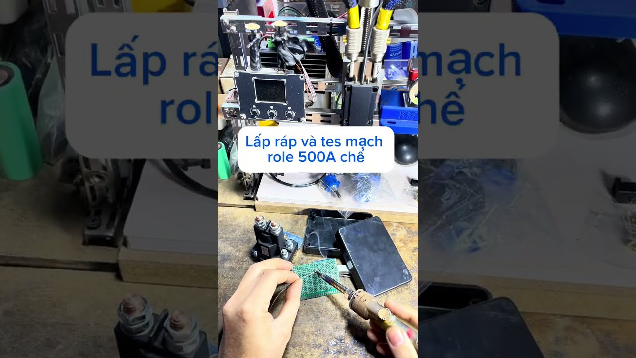 Chế mạch hàn cell pin bằng role  #chếmáyhàncellpin  #ĐiệnTửTuấnTN