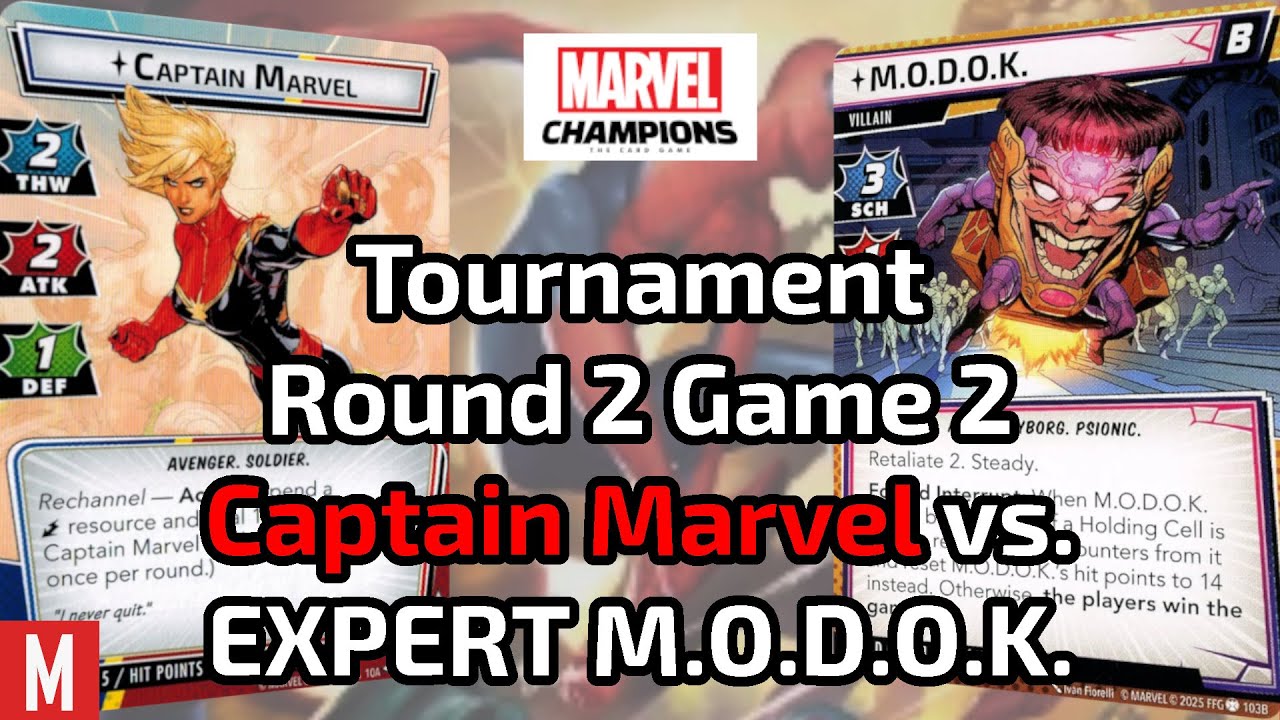Агрессия Капитана Марвел против ЭКСПЕРТА МОДОКА #marvelchampions