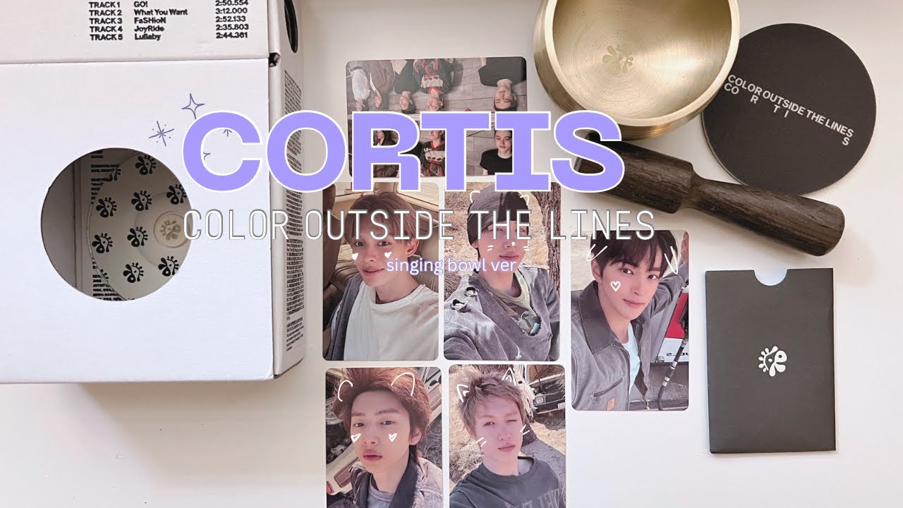 Cortis Color Outside The Lines Album Unboxing (Singing Bowl Ver 🥣) 