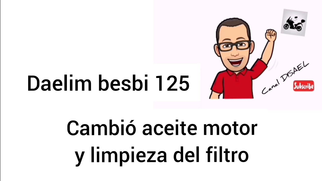 Cambio de aceite de motor y limpieza de filtro de aceite daelim besbi 125