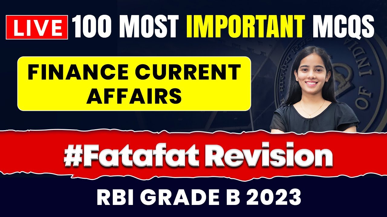 RBI Grade B 2023 Current Affairs | GA for RBI Grade B | Finance Current Affairs | EduTap Marathon
