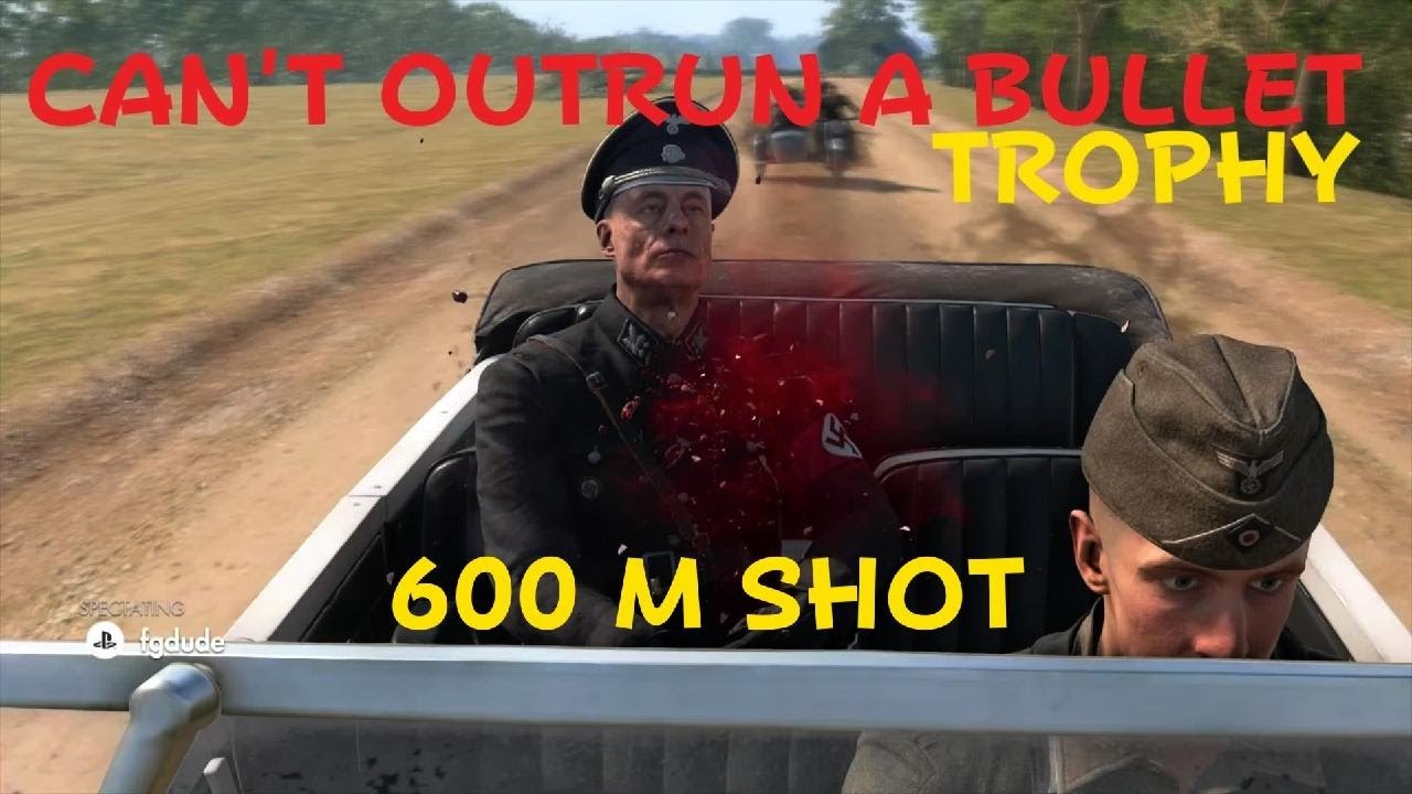Sniper Elite 5 'Can't outrun bullet' trophy