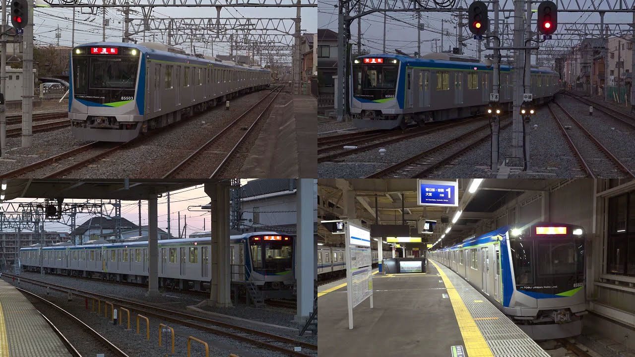 【土休日限定！岩槻側線＆野田市入線】東武80000系81503F 試運転 岩槻到着・入換・野田市出発【4K HDR】