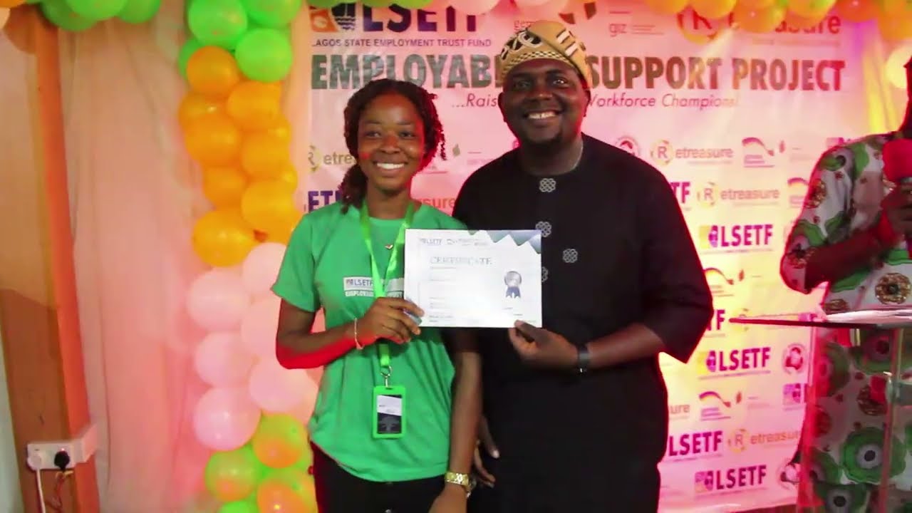 Celebration of a new generation of skilled young Lagosians ready to transform waste into wealth