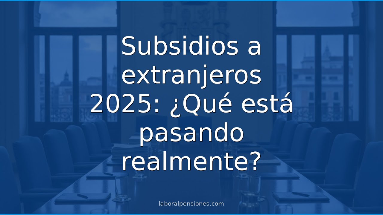 Subsidios a extranjeros: récord en 2026 ¿Qué está pasando realmente?