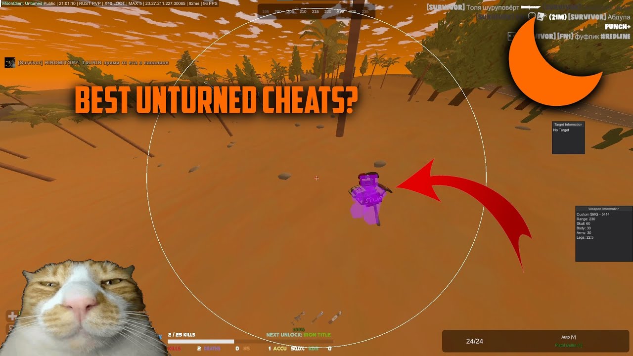 I USED THE BEST UNTURNED CHEATS AND DESTROYED EVERY UNTURNED SERVER | MOONCLIENT UNTURNED HACK