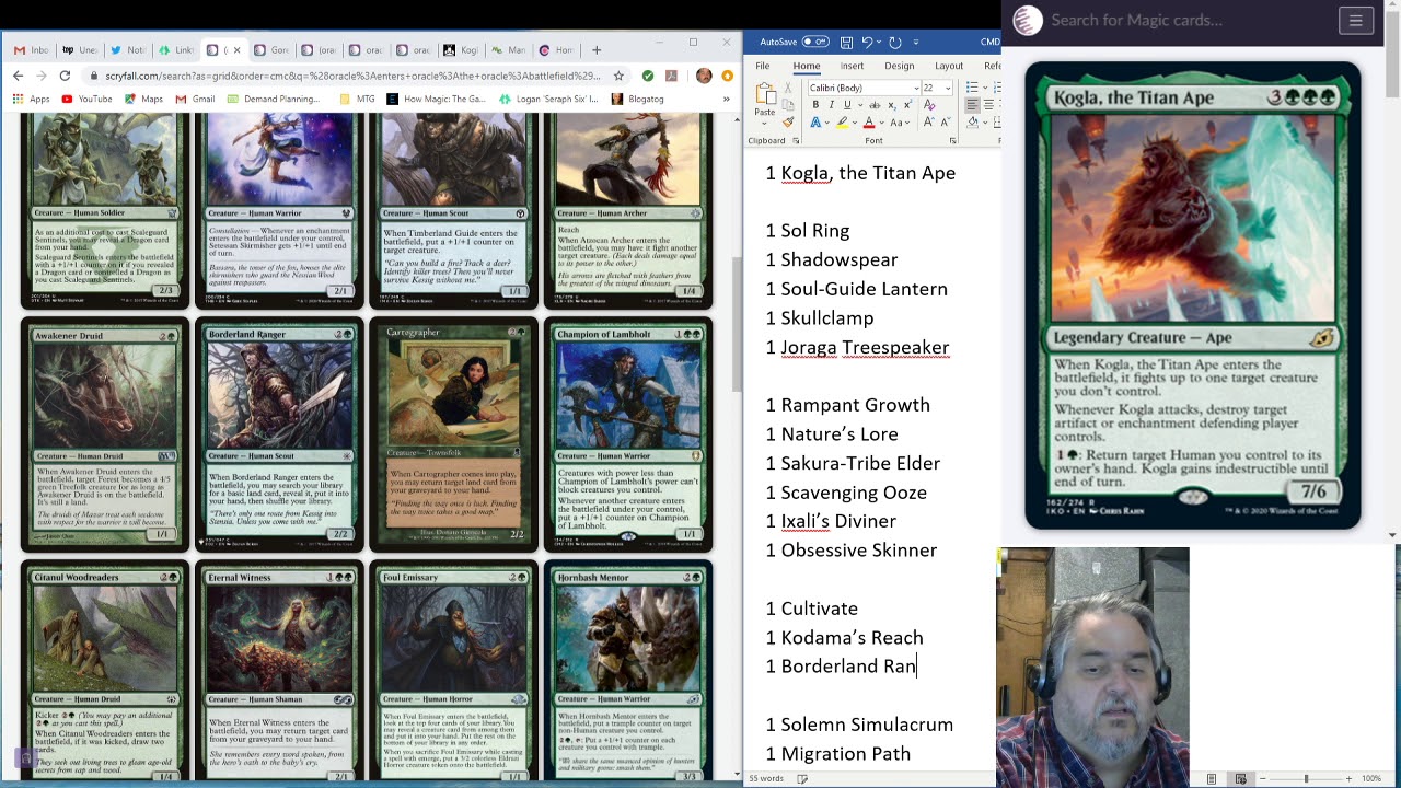 Commander Deckbuilding with KOGLA, THE APE TITAN! #CMDR #MTG #EDH #Ikoria #KONG