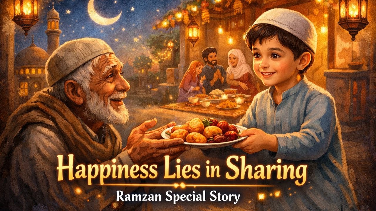Happiness Lies in Sharing | بانٹنے میں ہی خوشی ہے | Ramzan Special Story for Kids | Moral story