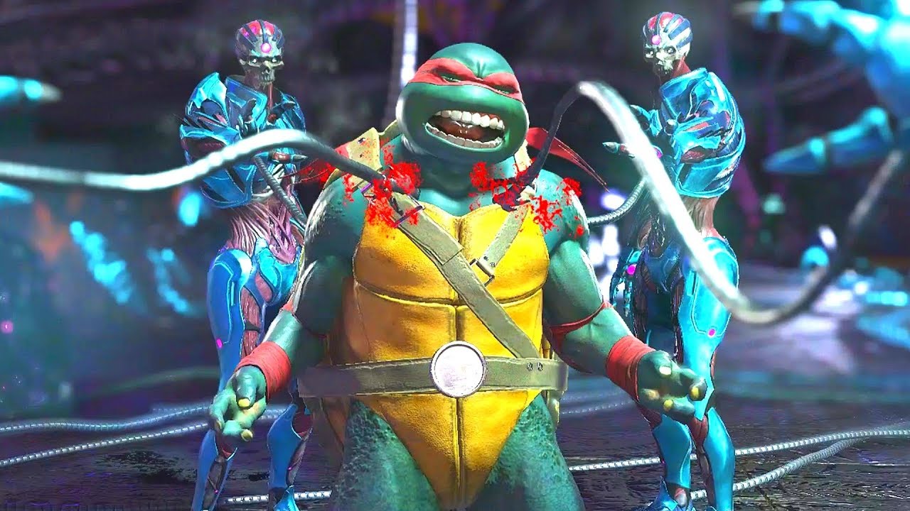 Injustice 2 - All Super Moves on TMNT Raphael (1080p 60FPS)