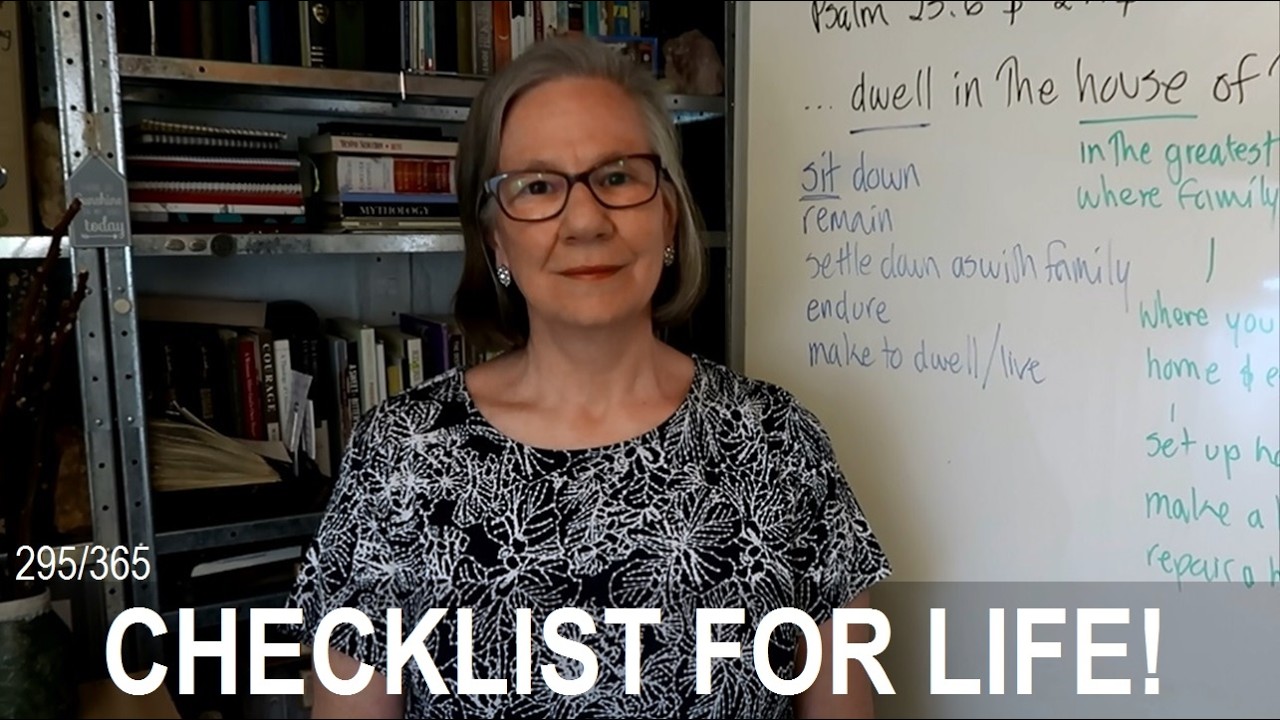 Day 295/365 It’s time to stop, review & get back to basics of daily living. What are the goals?