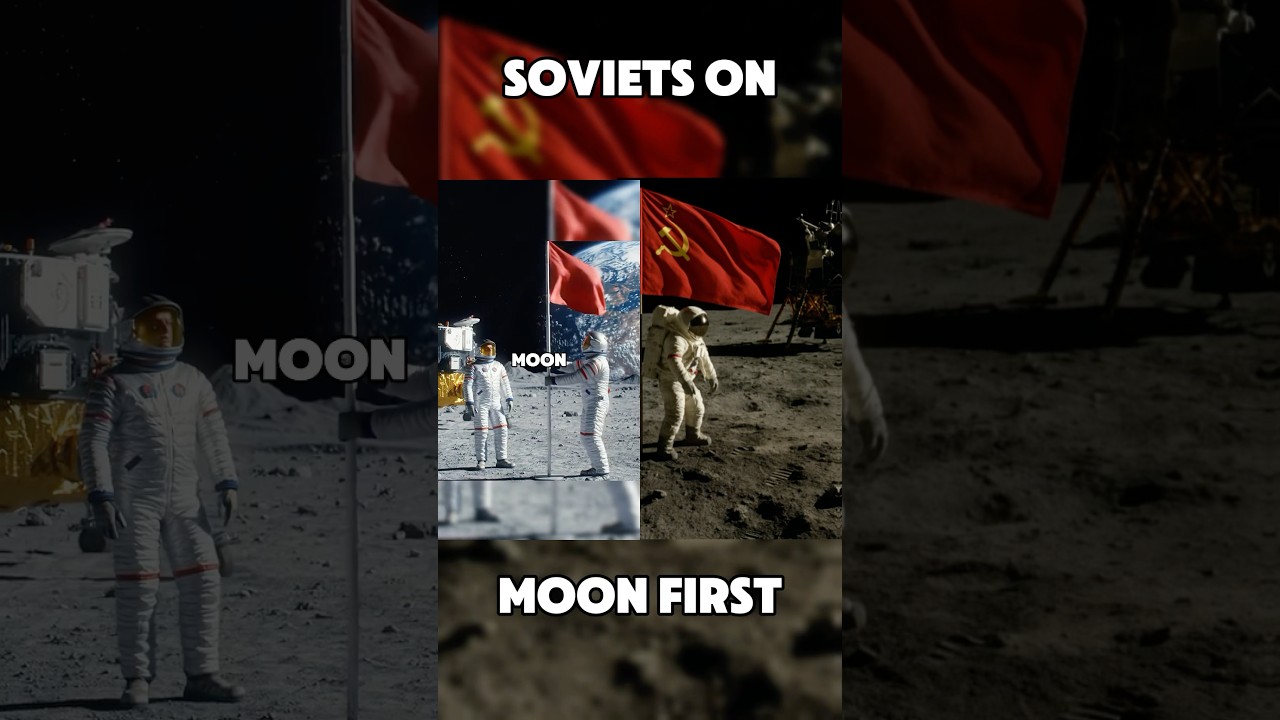 What if the Soviets reached the moon first? #alternativehistory #whatif #shorts