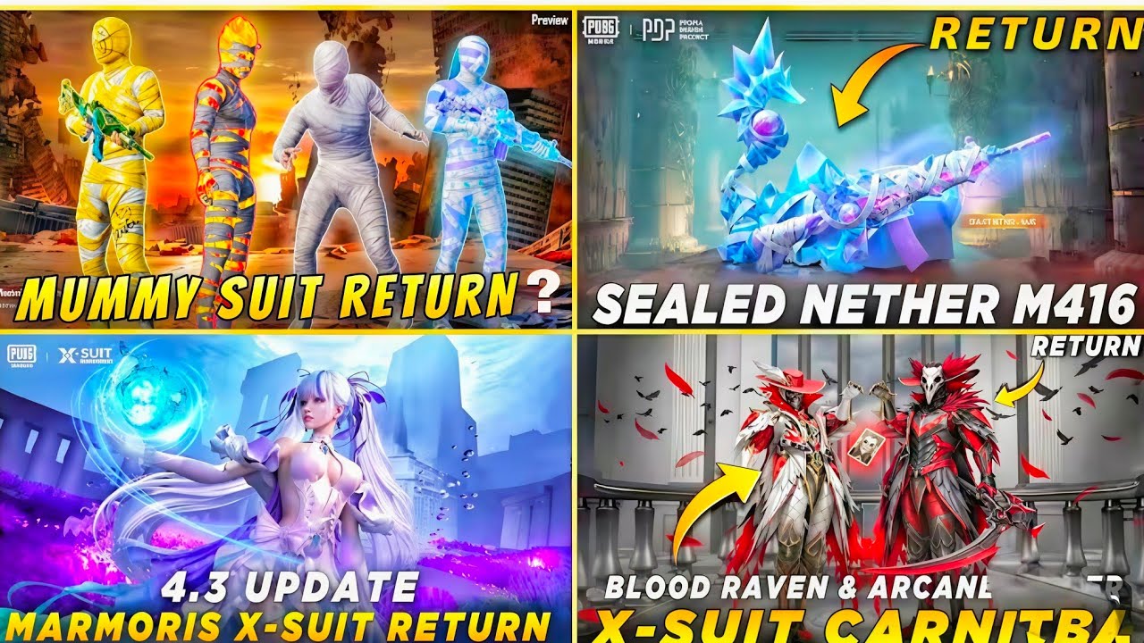 MUMMY SUIT RETURN | SEALED NETHER M416 RETURN | NEXT X-SUIT CARNIVAL | CONFIRM release date 🥶