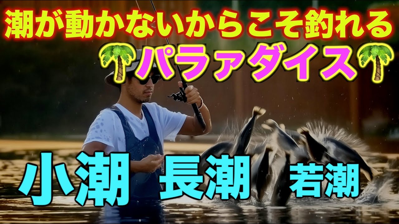 潮が全く動かない小潮、長潮、若潮でも釣れる理由と釣る方法