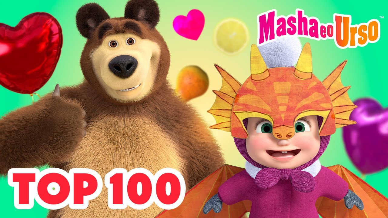 Masha e o Urso 👱‍♀️🐻 💯 Conte até 100! 💯🌟 Coleção de desenhos animados