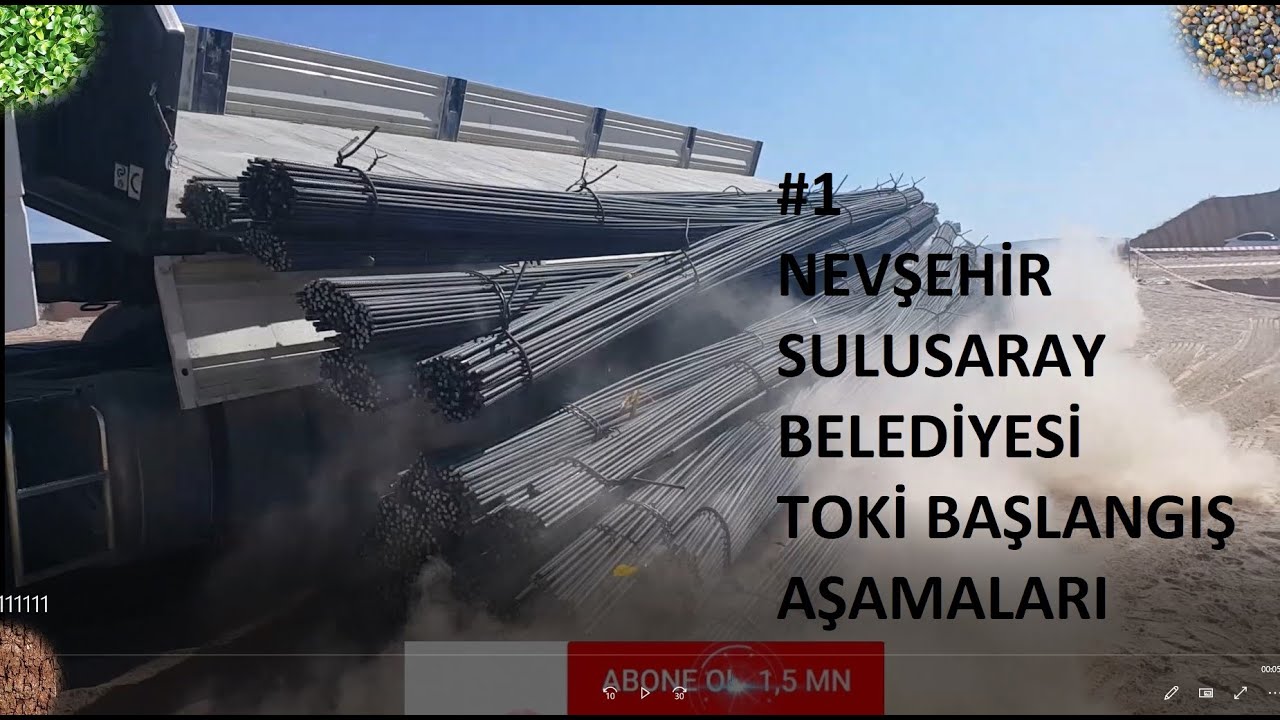 NEVŞEHİR Sulusaray Belediyesi TOKİ PROJESİ Başlangıç aşamaları