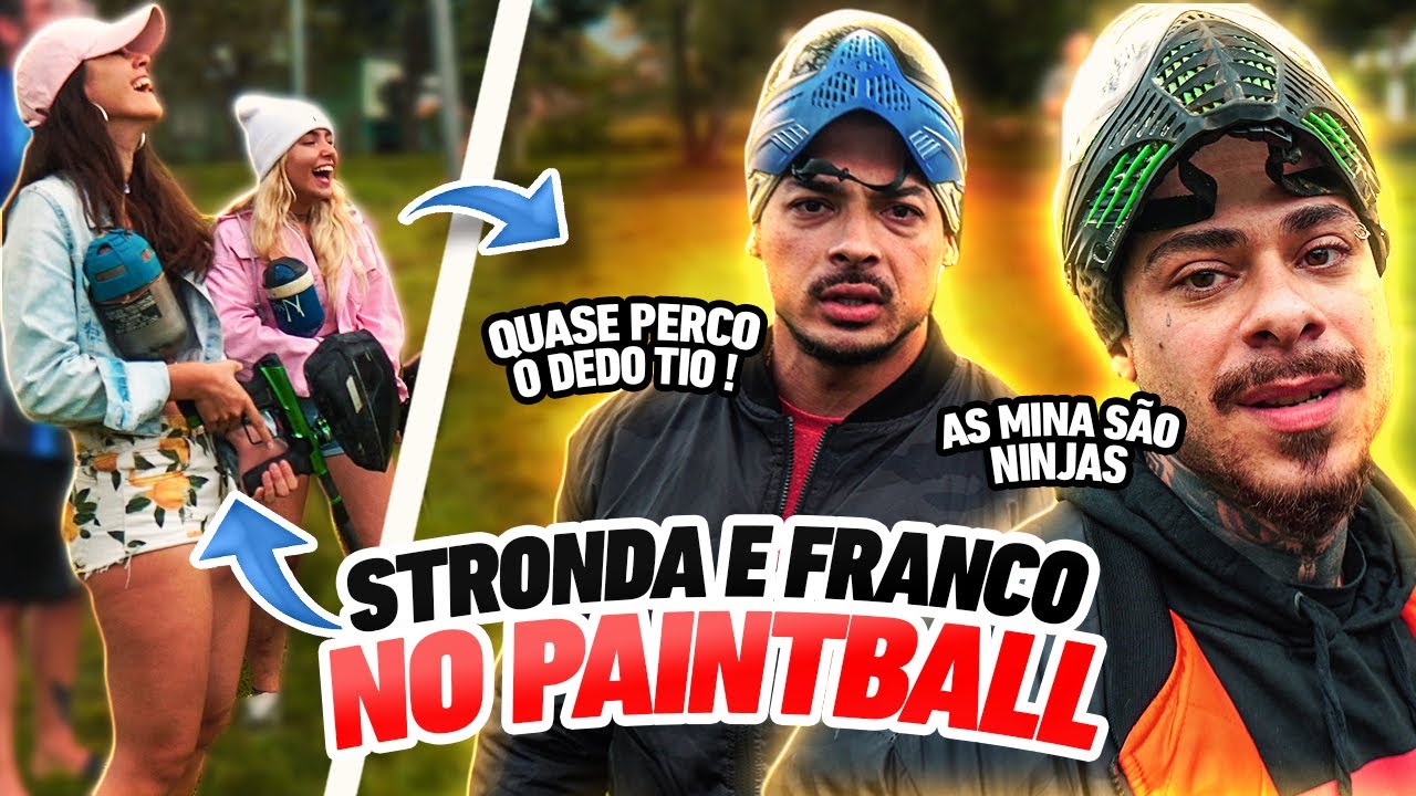 FELIPE FRANCO E LEO STRONDA LEVAM CHUMBO DE GAROTAS NO PAINTBALL