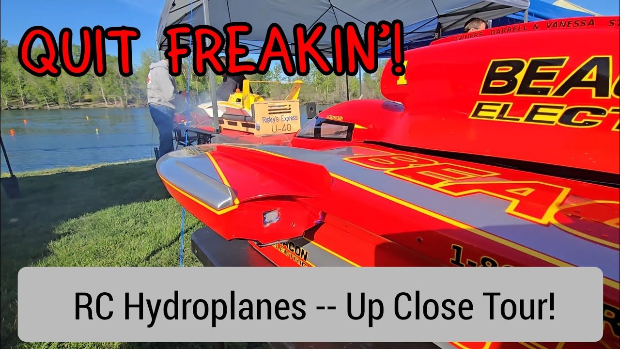 Crazy Cool R/C Hydroplanes - Up Close and Running!