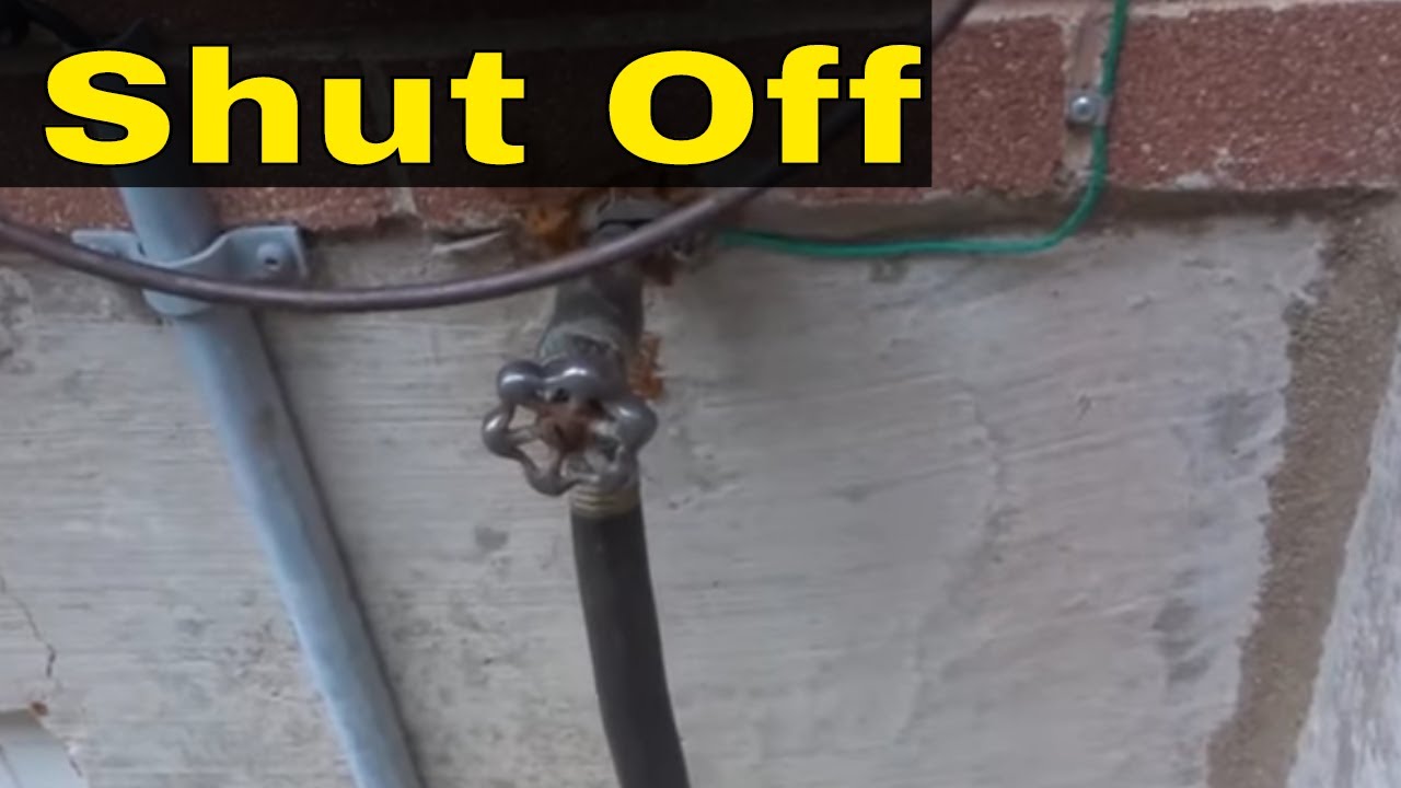 How To Shut Off Water Supply To An Outside Hose Bib-Exterior Faucet