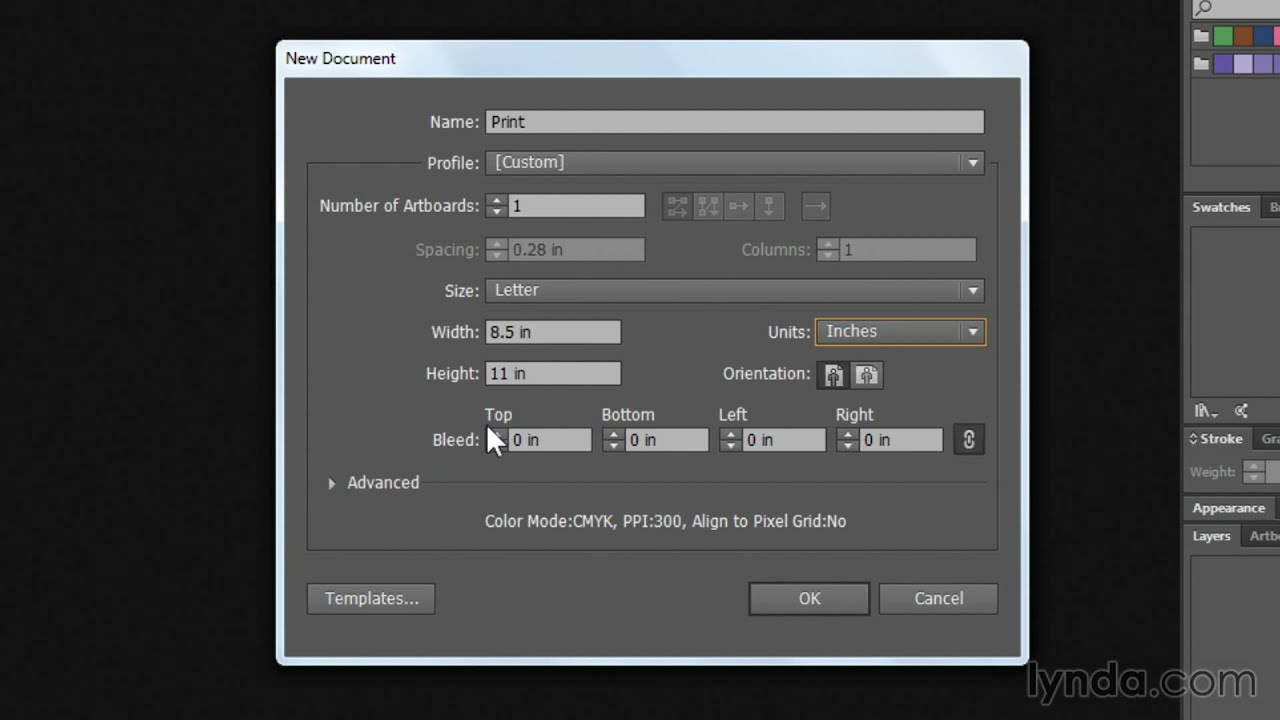 Illustrator Tutorial - Creating files for print