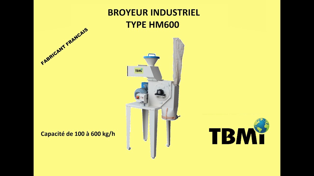 Broyeur industriel TBMI modele HM600