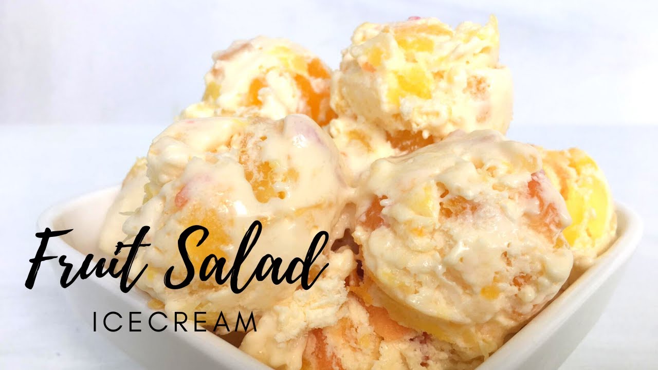 Homemade Fruit Salad Ice Cream | Only 3 Ingredients |  Ice Cream sa Mainit na Panahon