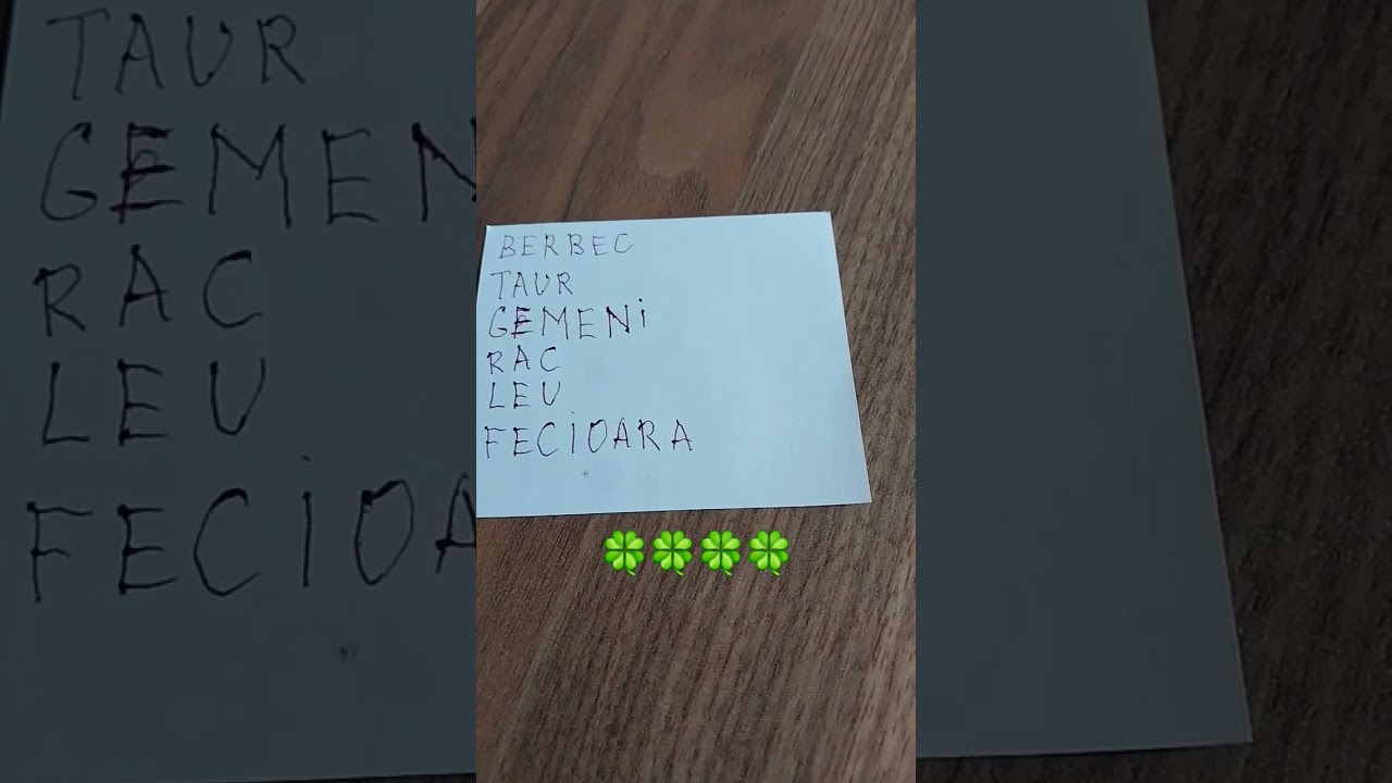 IN 10 ZILE VOR AVEA MARE NOROC ŞI SURPRIZE 🍀🍀