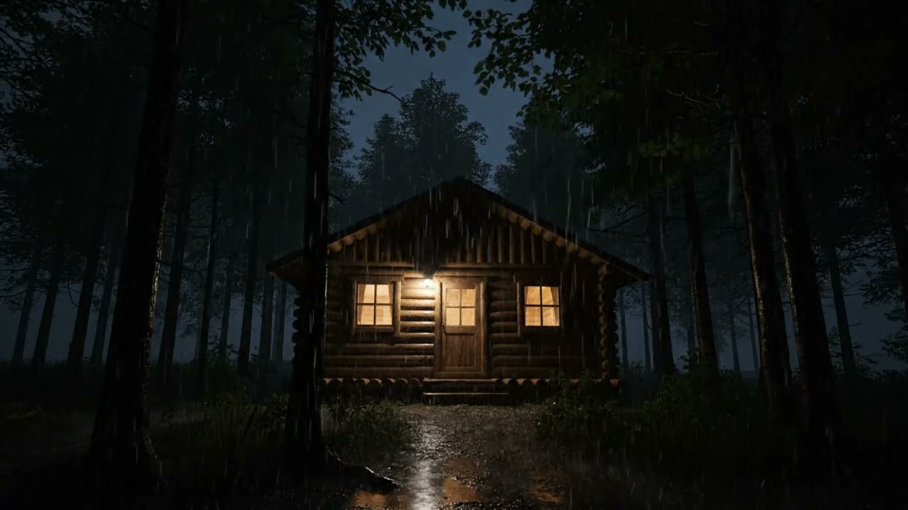 Night Rain Sound ASMR for Sleeping and Relaxing