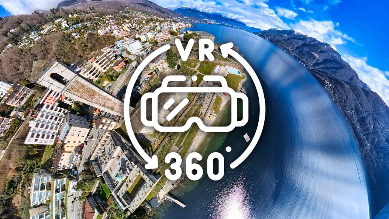 Cold Winter Day in Brissago, Switzerland | 360° Drone Video