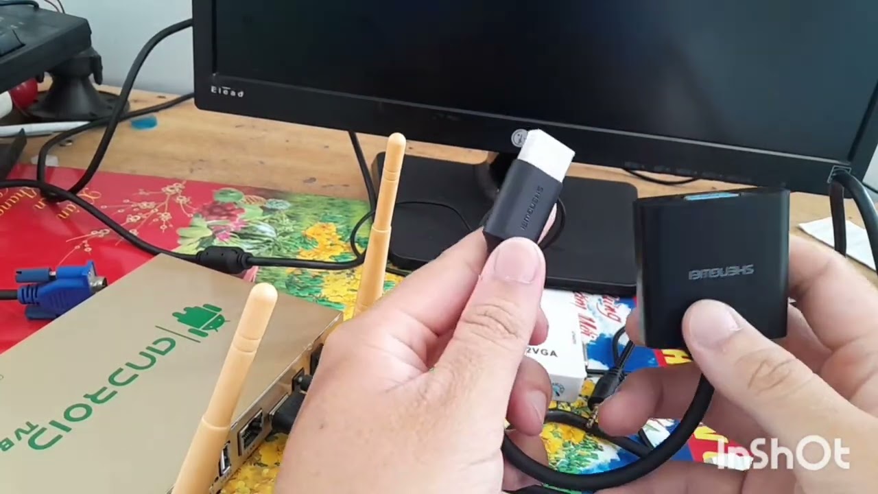 Cách kết nối từ box tivi sang màn hình vi tính và loa.