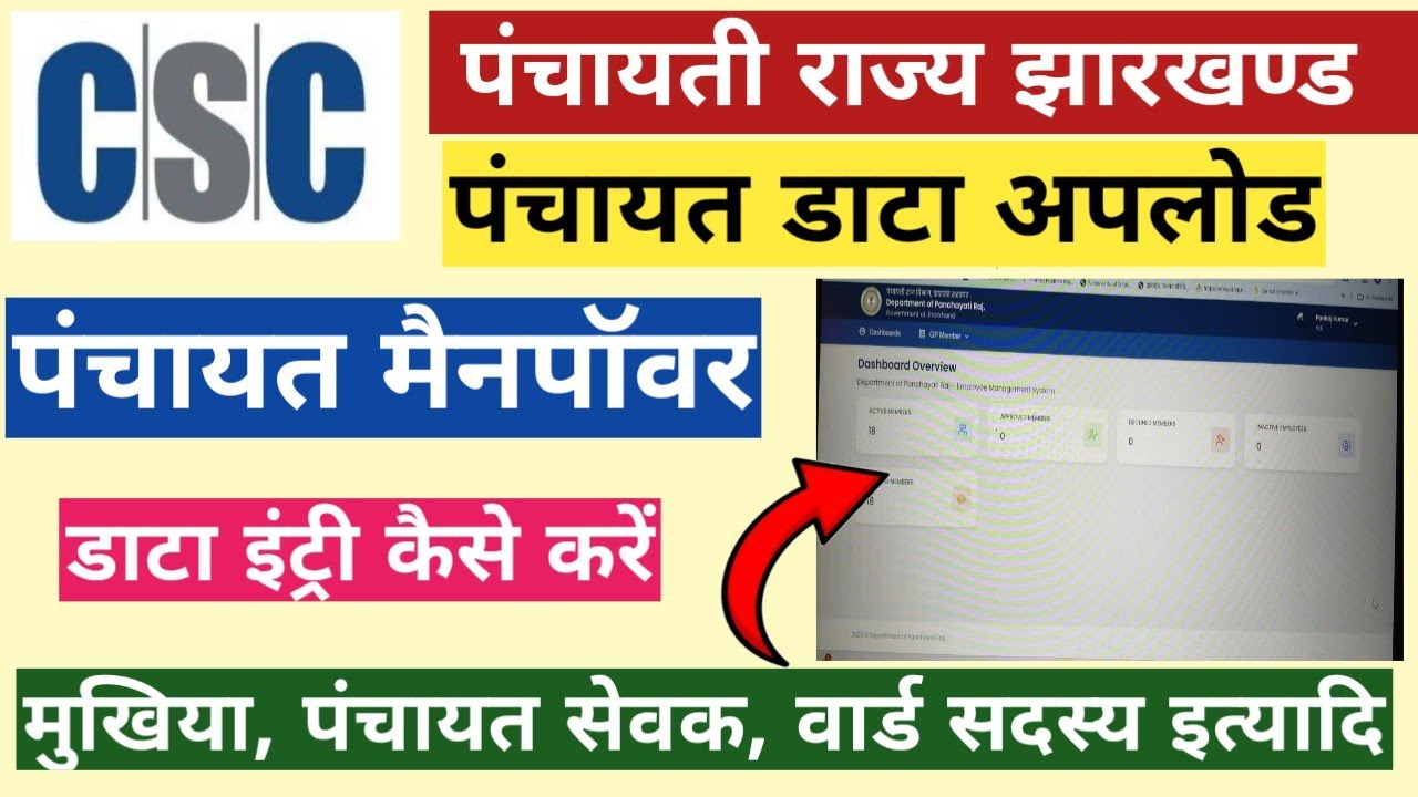 Panchayat Bhawan shifted csc vle II Panchayat manpower Data entry Panchayti Raj Jharkhand.. 