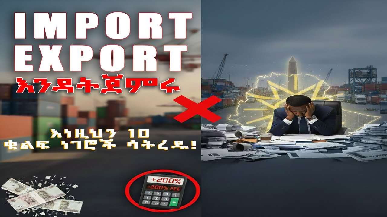 🚨 STOP! DON&rsquo;T START IMPORT & EXPORT IN ETHIOPIA BEFORE LEARNING THESE 10 TERMS (2025)