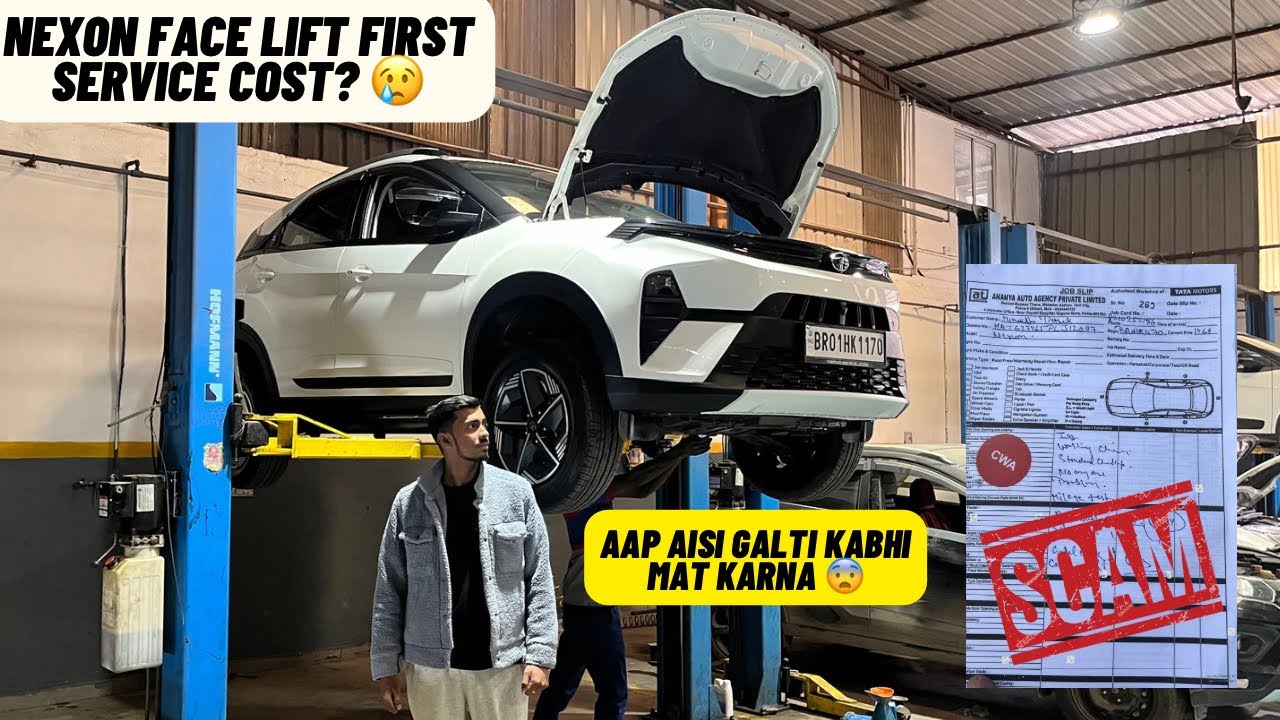 Nexon facelift first service cost ?😦|| service centre jane se Pehle yeh video dekh lo😡||